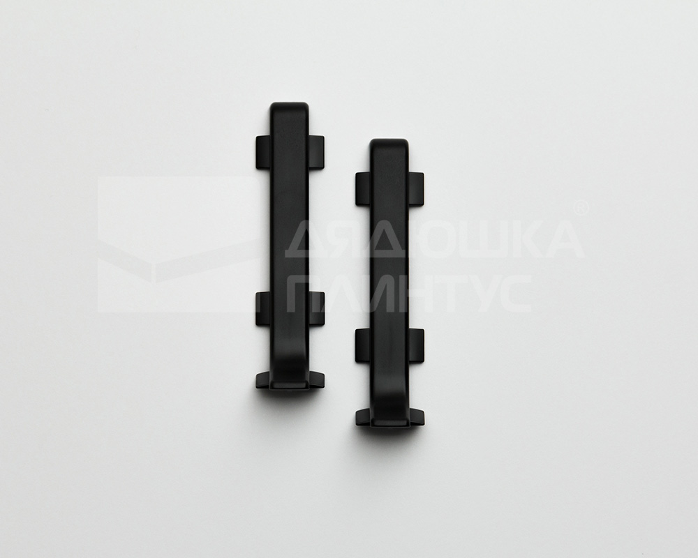 Соединитель для алюминиевого плинтуса Лука КПл 100-1.15 100 мм черный